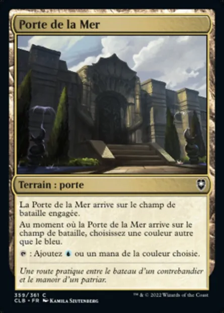 Porte de la Mer, carte Magic CLB 359 — extension Commander Légendes : la bataille de la Porte de Baldur