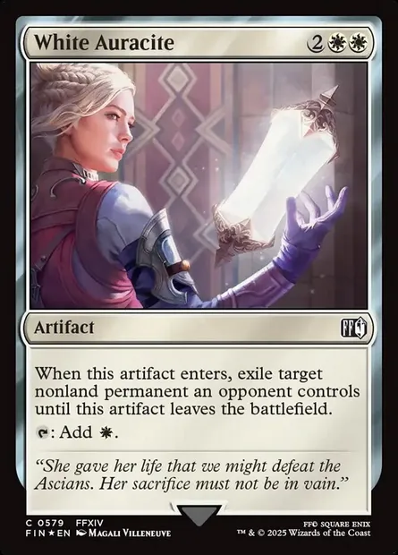 White Auracite, Magic card FIN 579 — Final Fantasy set