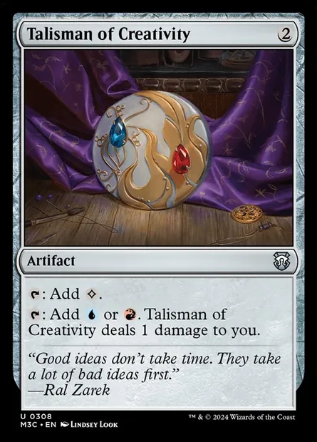 Talisman of Creativity, Magic card M3C 308 — Modern Horizons 3 Commander set