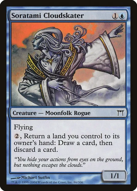 Soratami Cloudskater, Magic card CHK 86 — Champions of Kamigawa set