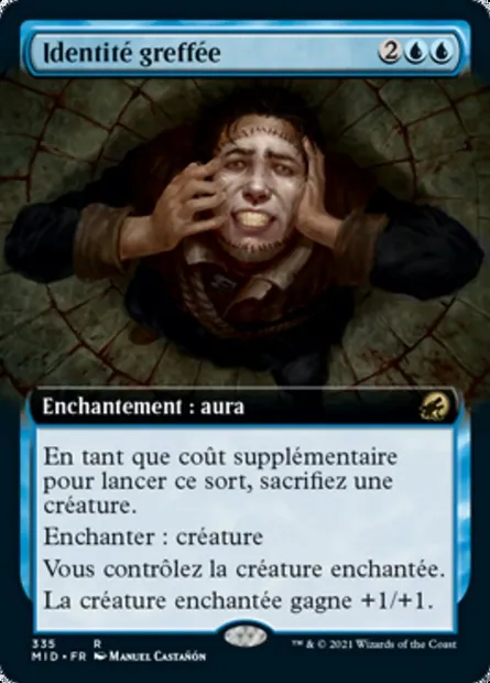Identité greffée, carte Magic MID 335 — extension Innistrad : chasse de minuit