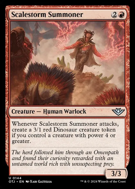 Scalestorm Summoner, Magic card OTJ 144 — Outlaws of Thunder Junction set
