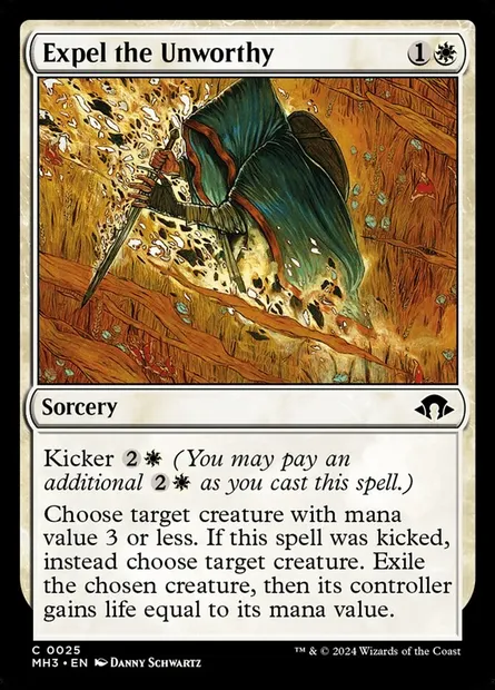 Expel the Unworthy, Magic card MH3 25 — Modern Horizons 3 set
