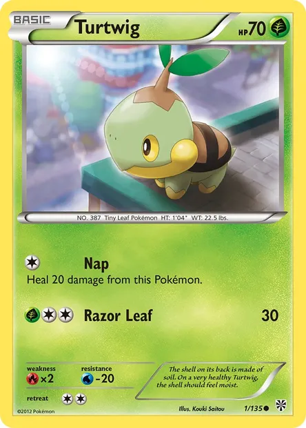 Turtwig, Pokémon card PLS 1 — Plasma Storm set