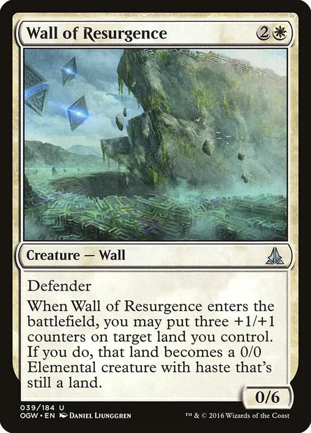 Wall of Resurgence, Magic card OGW 39 — Oath of the Gatewatch set