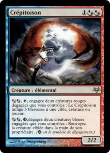 Crépitoison, carte Magic EVE 100 — extension Coucheciel