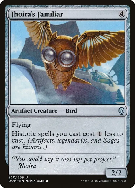 Jhoira's Familiar, Magic card DOM 220 — Dominaria set