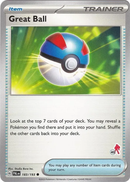 Great Ball, Pokémon card BA24 183-43 — Battle Academy 2024 set