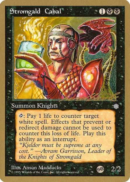 Stromgald Cabal, Magic card PTC ll166sb — Pro Tour Collector Set set