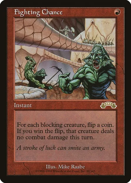 Fighting Chance, Magic card EXO 82 — Exodus set