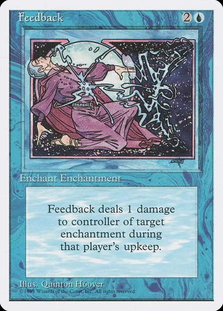 Feedback, Magic card 4ED 71 — Fourth Edition set