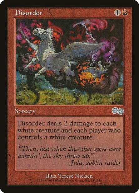 Désordre, carte Magic USG 181 — extension Epopée d'Urza
