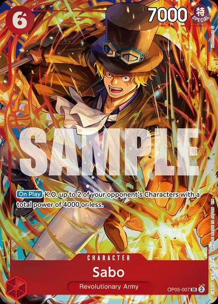 Sabo, carte One Piece OP05-007 — extension AWAKENING OF THE NEW ERA