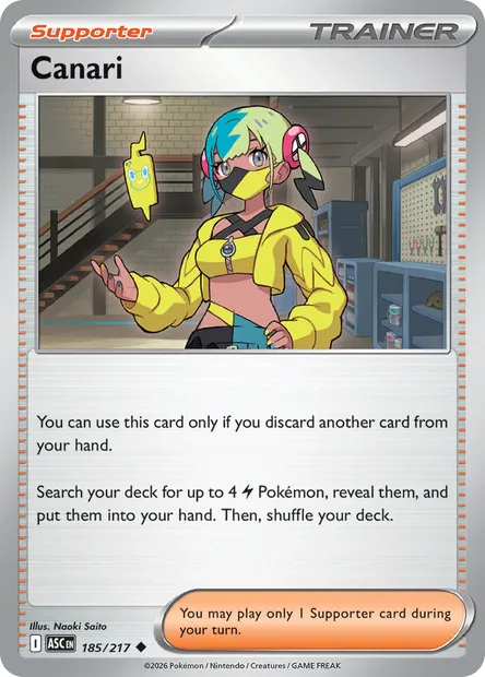 Canari, Pokémon card ASC 185 — Ascended Heroes set