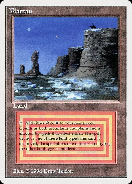 Plateau, carte Magic SUM 284 — extension Summer Magic / Edgar