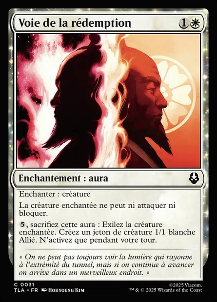 Voie de la rédemption, carte Magic TLA 31 — extension Avatar: The Last Airbender