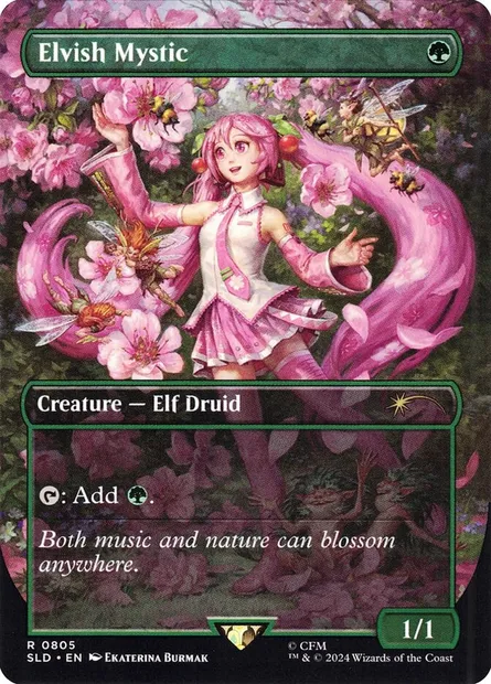 Mystique elfe, carte Magic SLD 805 — extension Secret Lair Drop