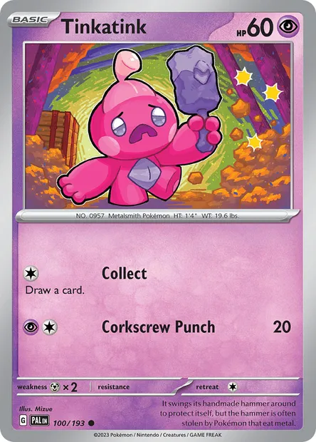 Tinkatink, Pokémon card PAL 100 — Paldea Evolved set