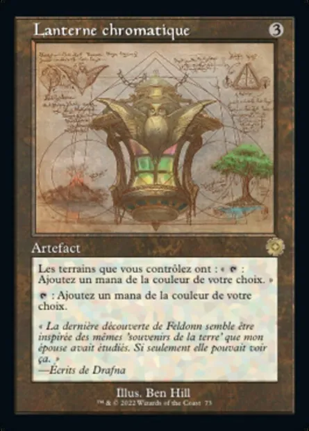Lanterne chromatique, carte Magic BRR 73 — extension The Brothers' War Retro Artifacts