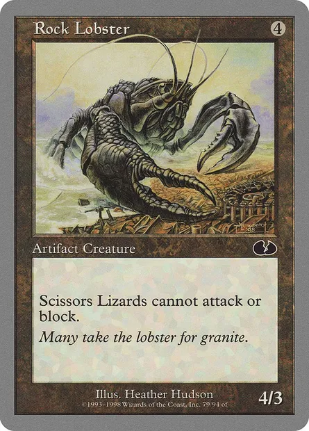 Rock Lobster, carte Magic UGL 79 — extension Unglued
