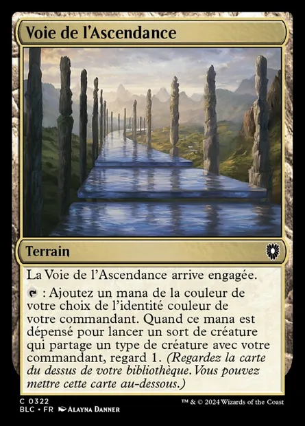 Voie de l'Ascendance, carte Magic BLC 322 — extension Bloomburrow Commander