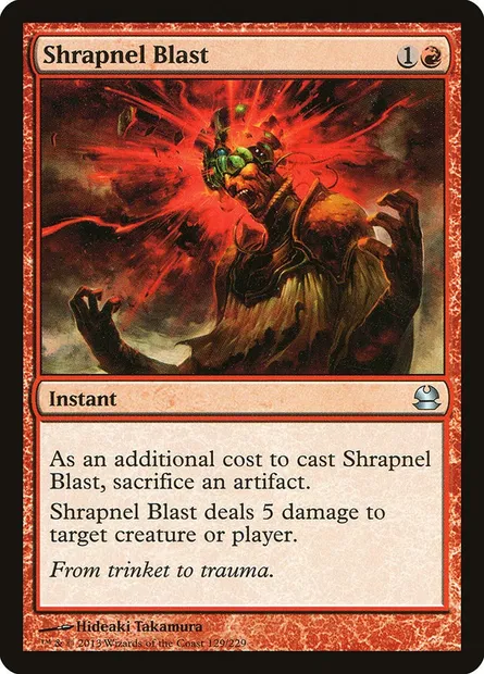 Shrapnel Blast, Magic card MMA 129 — Modern Masters set