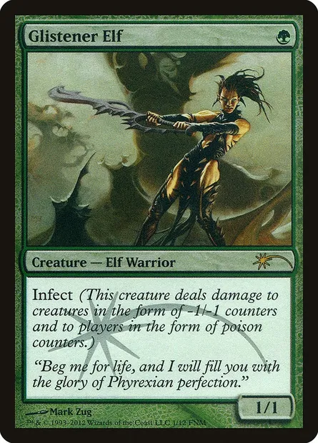 Glistener Elf, Magic card F12 1 — Friday Night Magic 2012 set