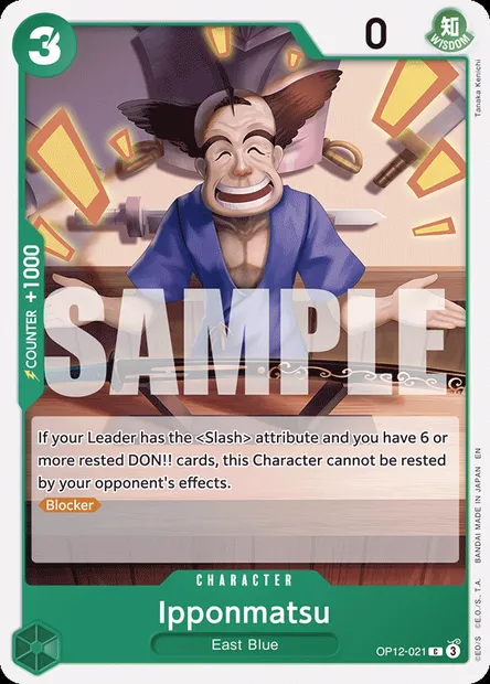 Ipponmatsu, One Piece card OP12-021 — LEGACY OF THE MASTER set
