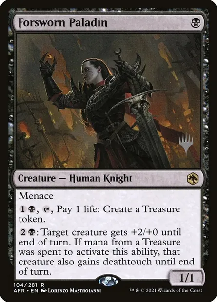 Paladine parjure, carte Magic PAFR 104p — extension Adventures in the Forgotten Realms Promos