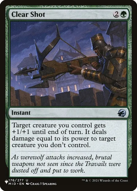 Clear Shot, Magic card PLST MID-176 — The List set