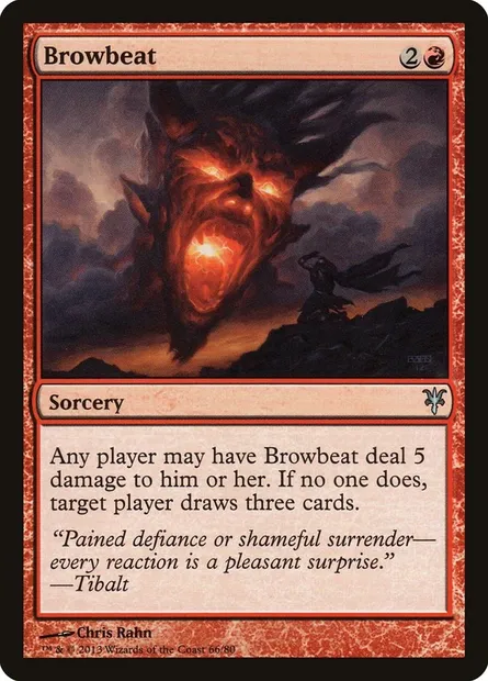 Browbeat, Magic card DDK 66 — Duel Decks: Sorin vs. Tibalt set