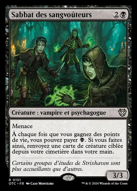 Sabbat des sangvoûteurs, carte Magic OTC 151 — extension Outlaws of Thunder Junction Commander