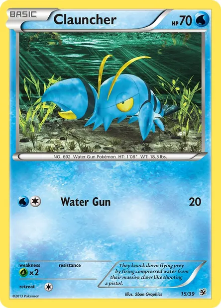 Clauncher, Pokémon card KSS 15 — Kalos Starter Set set