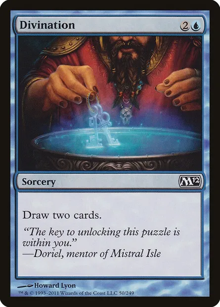 Divination, Magic card M12 50 — Magic 2012 set