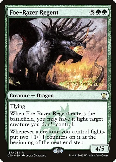 Régente rase-rival, carte Magic PDTK 187s — extension Dragons of Tarkir Promos