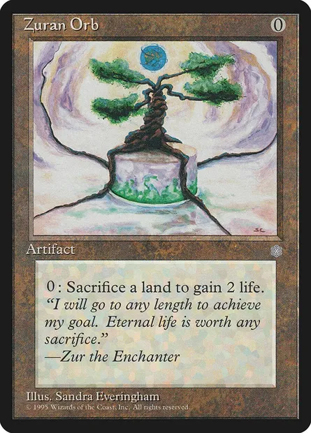Zuran Orb, Magic card ICE 350 — Ice Age set