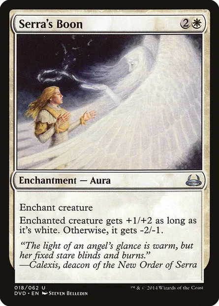 Serra's Boon, Magic card DVD 18 — Duel Decks Anthology: Divine vs. Demonic set
