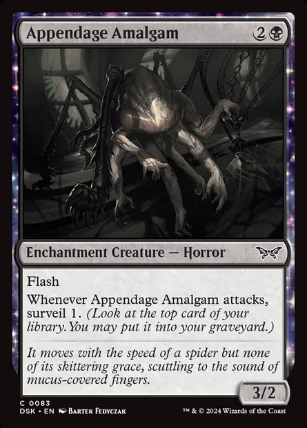 Appendage Amalgam, Magic card DSK 83 — Duskmourn: House of Horror set