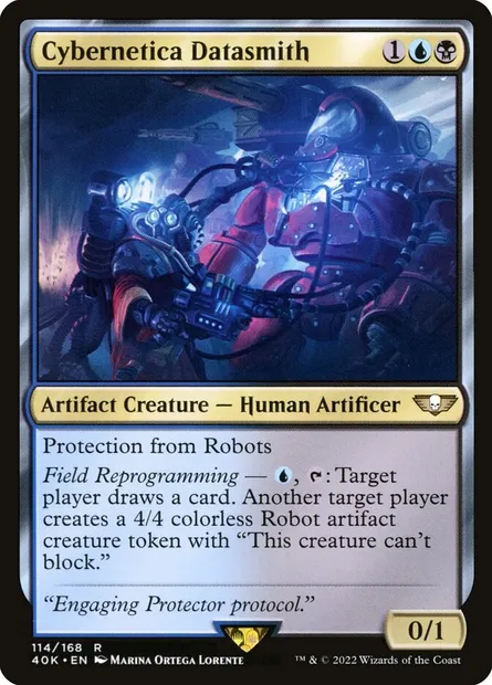 Cybernetica Datasmith, Magic card 40K 114 — Warhammer 40,000 Commander set