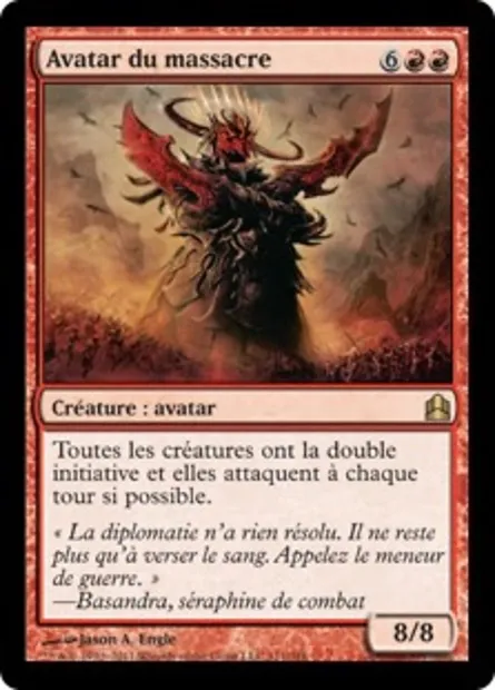 Avatar du massacre, carte Magic CMD 111 — extension Commander 2011