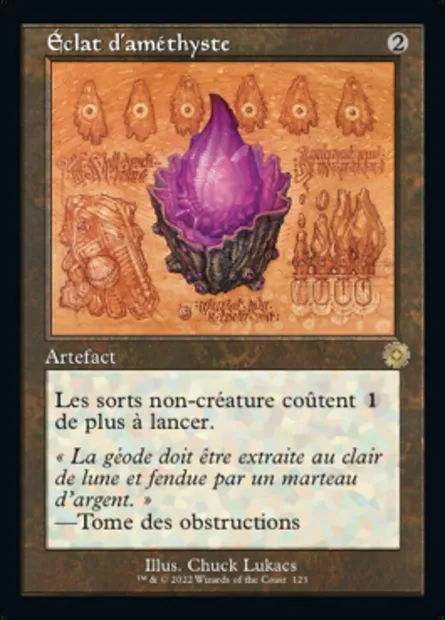 Éclat d'améthyste, carte Magic BRR 123 — extension The Brothers' War Retro Artifacts