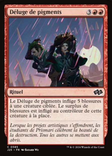 Déluge de pigments, carte Magic J25 585 — extension Foundations Jumpstart