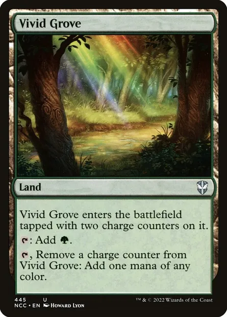 Vivid Grove, Magic card NCC 445 — New Capenna Commander set