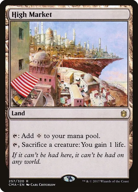 High Market, Magic card CMA 257 — Commander Anthology set