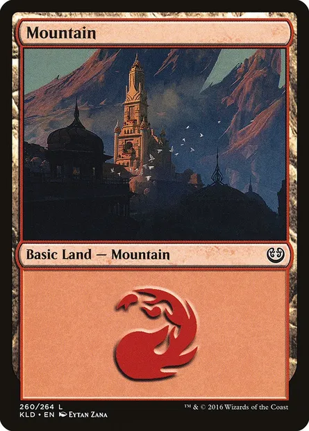 Mountain, Magic card KLD 260 — Kaladesh set