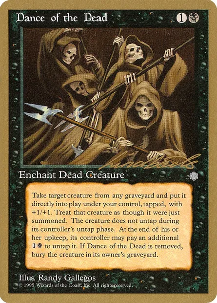 Danse macabre, carte Magic PTC ll118 — extension Pro Tour Collector Set