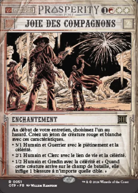 Joie des compagnons, carte Magic OTP 51 — extension Breaking News