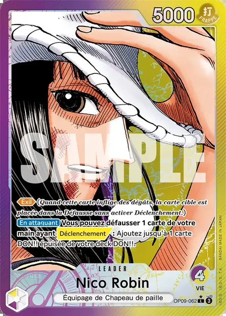 Nico Robin, carte One Piece OP09-062 — extension LES NOUVEAUX EMPEREURS