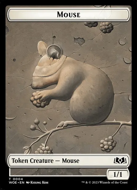 Mouse, carte Magic TWOE 4 — extension Wilds of Eldraine Tokens