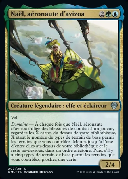 Naël, aéronaute d'avizoa, carte Magic DMU 207 — extension Dominaria Uni